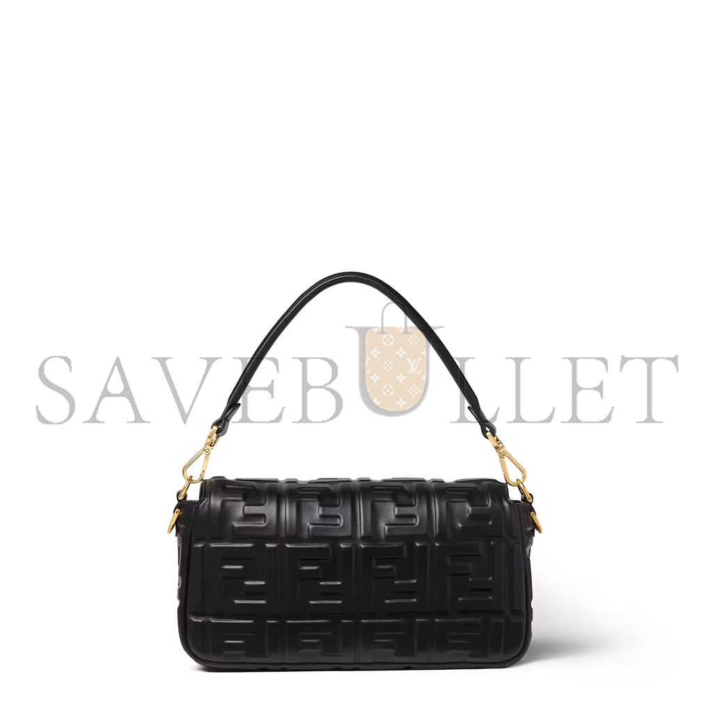 F**di baguette black leather bag 8br600at57f15zw (27*15*6cm)